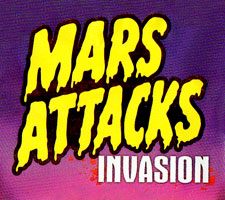 Mars Attacks Invasion sketch cards